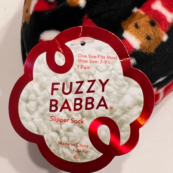 Holiday Fuzzy Slippers - Size 7 - 9.5 - Picture 5 of 8